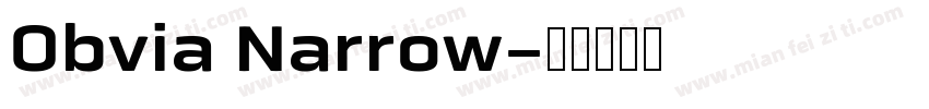 Obvia Narrow字体转换